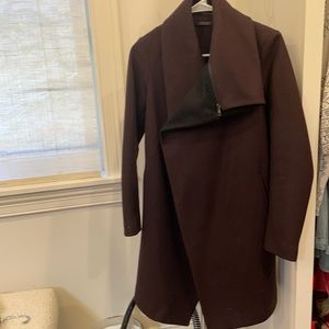 All- Saints  Italian wool black and brown coat
